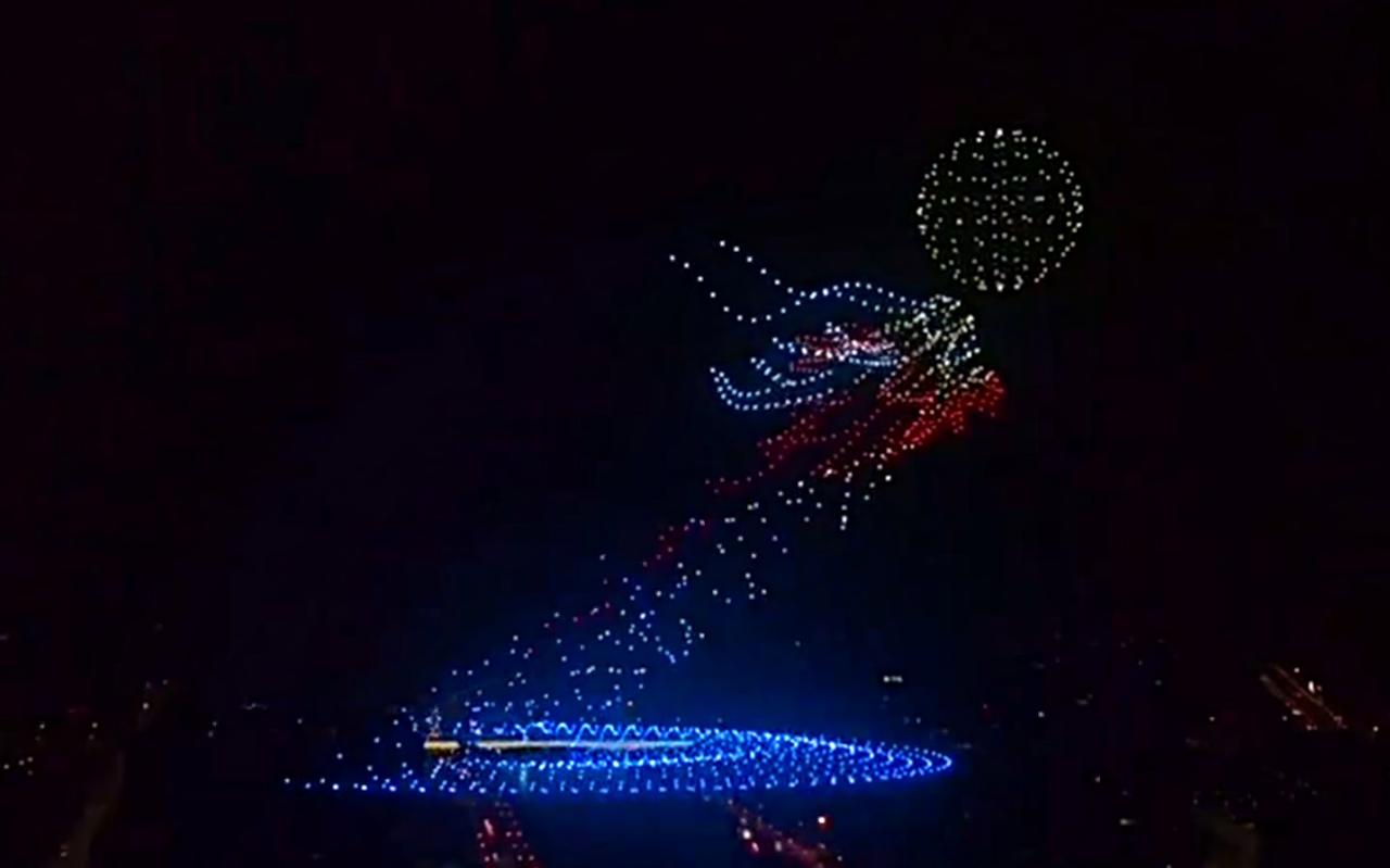 China new year drone show 2053